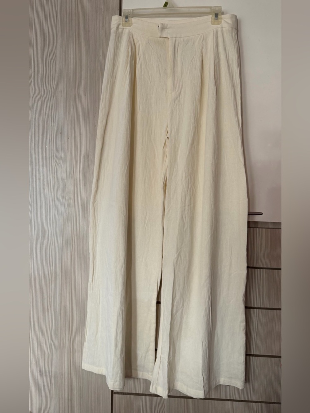 SHEIN  flowy pintucks palazzo pants, 100% cotton, full length, NWOT - Picture 6 of 10